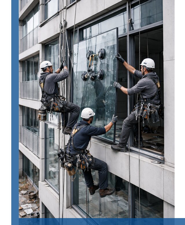 Фасадное остекление и монтаж витражей зданий в Саранске под ключ