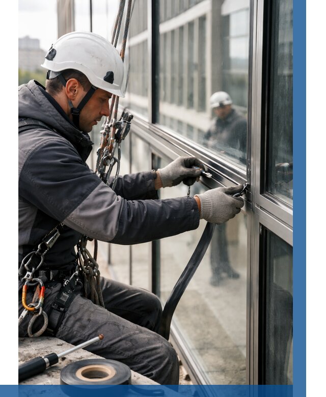 Ремонт витражных конструкций в Саранске от 3688 р. | ВЫСОТНИК-Срн