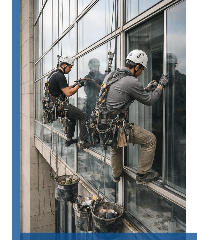 Ремонт витражных конструкций и фасадного остекления в Саранске