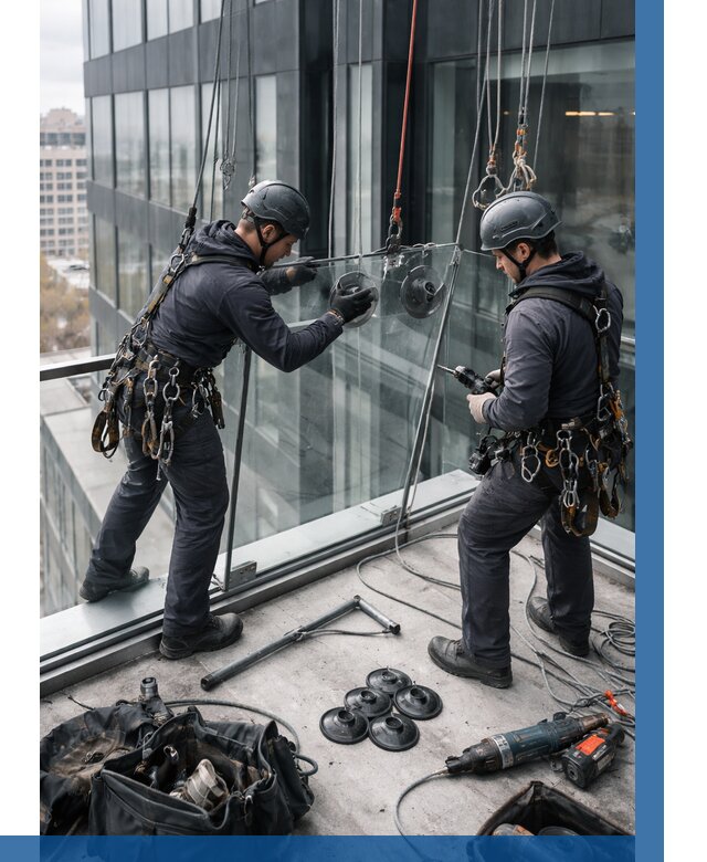 Монтаж стеклянных ограждений в Саранске от 2634 р. | ВЫСОТНИК-Срн