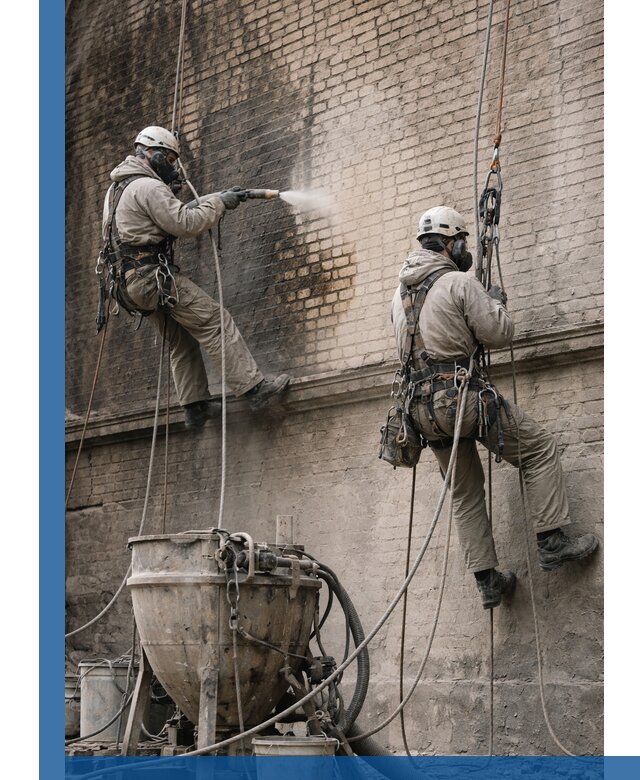 Пескоструйная очистка фасадов в Саранске профессионально