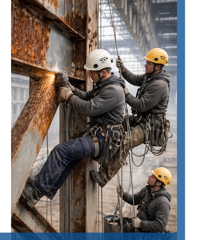 Зачистка металла от ржавчины в Саранске от 369 р. | ВЫСОТНИК-Срн