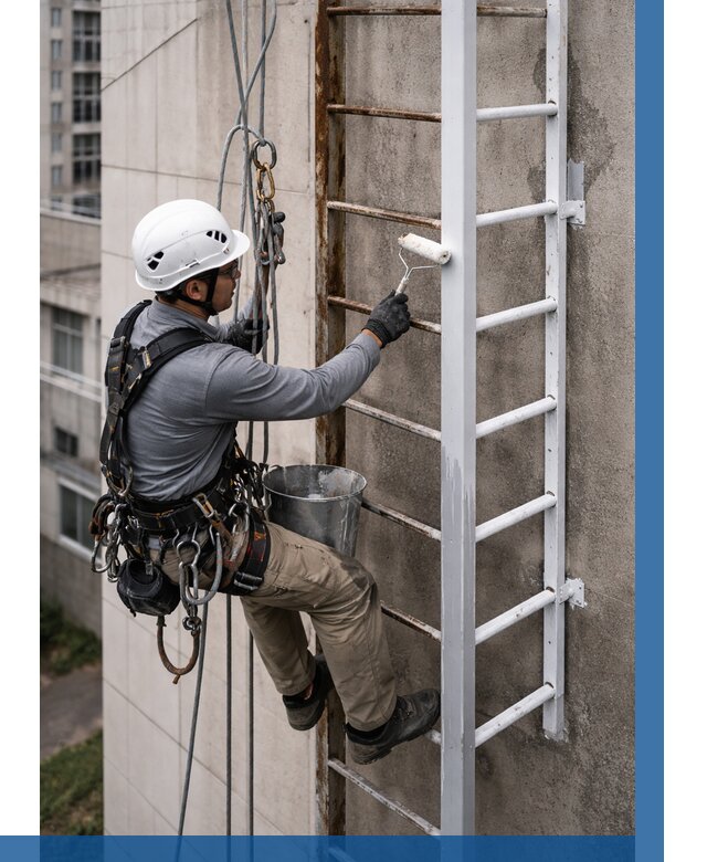 Покраска пожарных лестниц в Саранске от 4741 р. | ВЫСОТНИК-Срн