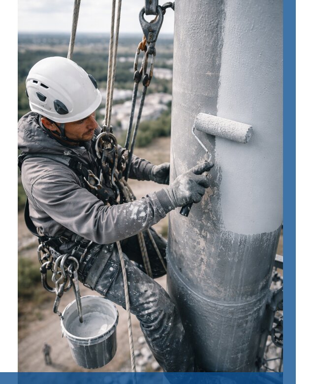 Покраска мачт связи под ключ в Саранске от 896 р. | ВЫСОТНИК-Срн