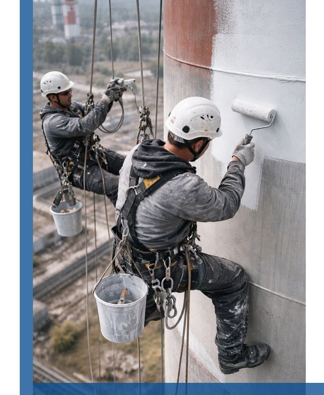 Покраска дымовых труб в Саранске: антикоррозийная защита и восстановление