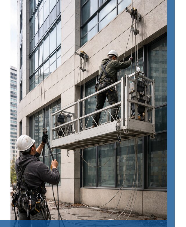 Монтаж и подъем фасадной люльки в Саранске от 12643 р. | ВЫСОТНИК-Срн