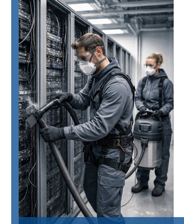 Обеспыливание серверной комнаты в Саранске, профессиональная очистка