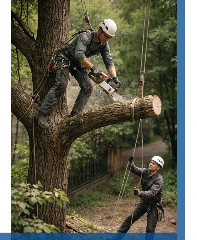 Спил деревьев альпинистами в Саранске от 8429 р. | ВЫСОТНИК-Срн