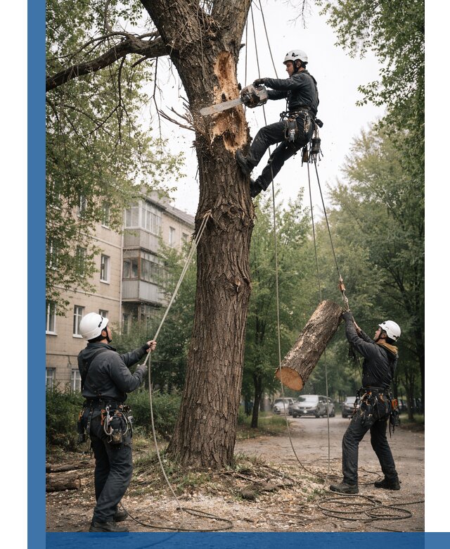 Срочное удаление аварийных деревьев в Саранске с гарантией безопасности