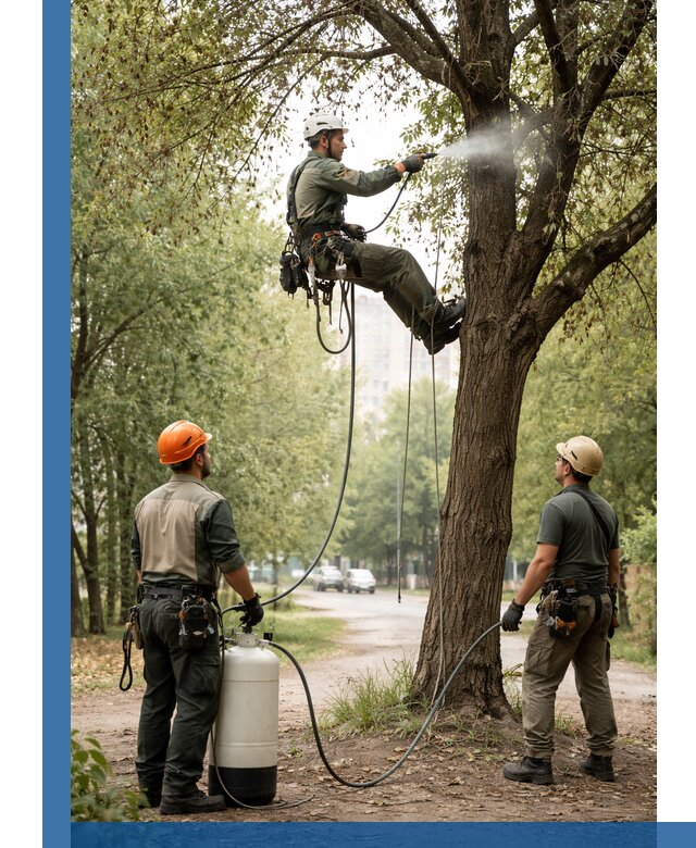 Обработка деревьев от вредителей в Саранске профессиональная защита