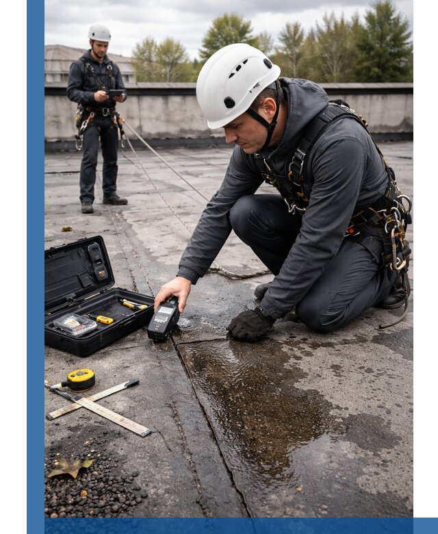 Обследование кровли на протечки и выявление дефектов в Саранске