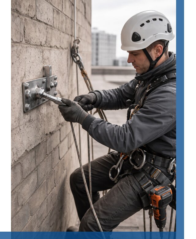 Установка анкерных точек в Саранске от 3688 р. | ВЫСОТНИК-Срн