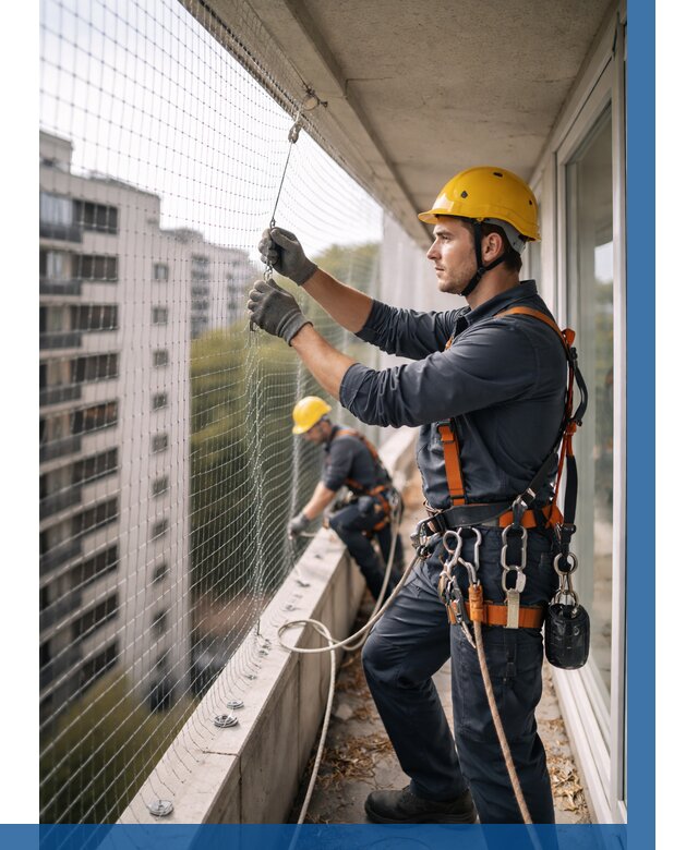 Монтаж сетки от птиц в Саранске от 4741 р. | ВЫСОТНИК-Срн