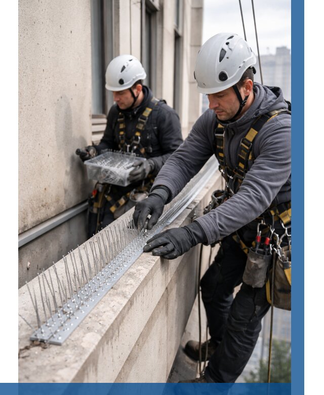 Установка шипов от птиц в Саранске от 896 р. | ВЫСОТНИК-Срн